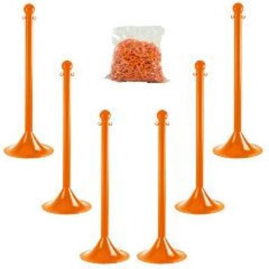 2 Inch Plastic Stanchion and Chain Kit