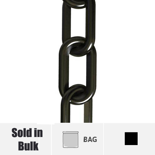 Black Plastic Chain Sold in Bags 