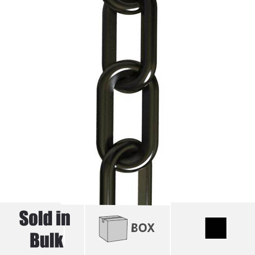 Bulk Black Plastic Chain in a Box