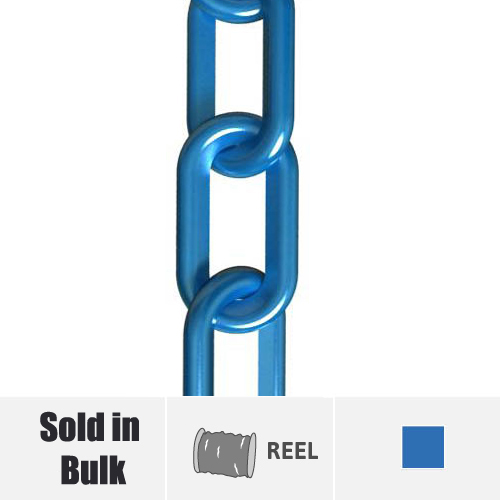 Bulk Blue Plastic Chain Sold On a Reel