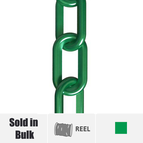 Green Plastic Chain Sold on a Reel