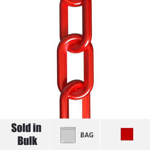 Red Plastic Chain Sold in Bags