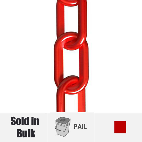 Bulk Plastic Chain - Red Plastic Chain on a Reel
