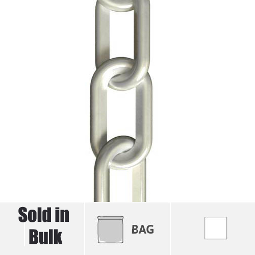 White Plastic Chain Sold in Bags
