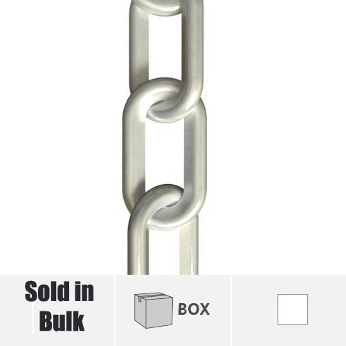 White PLASTIC CHAIN QUICK LINKS 10 PACK 8MM 