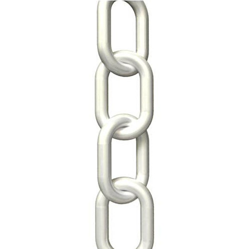 White Plastic Chain Sold by the Foot