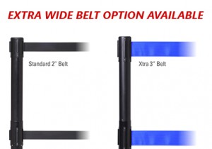 Extra Wide Belt Option Available for Dual Line Belt Stanchion